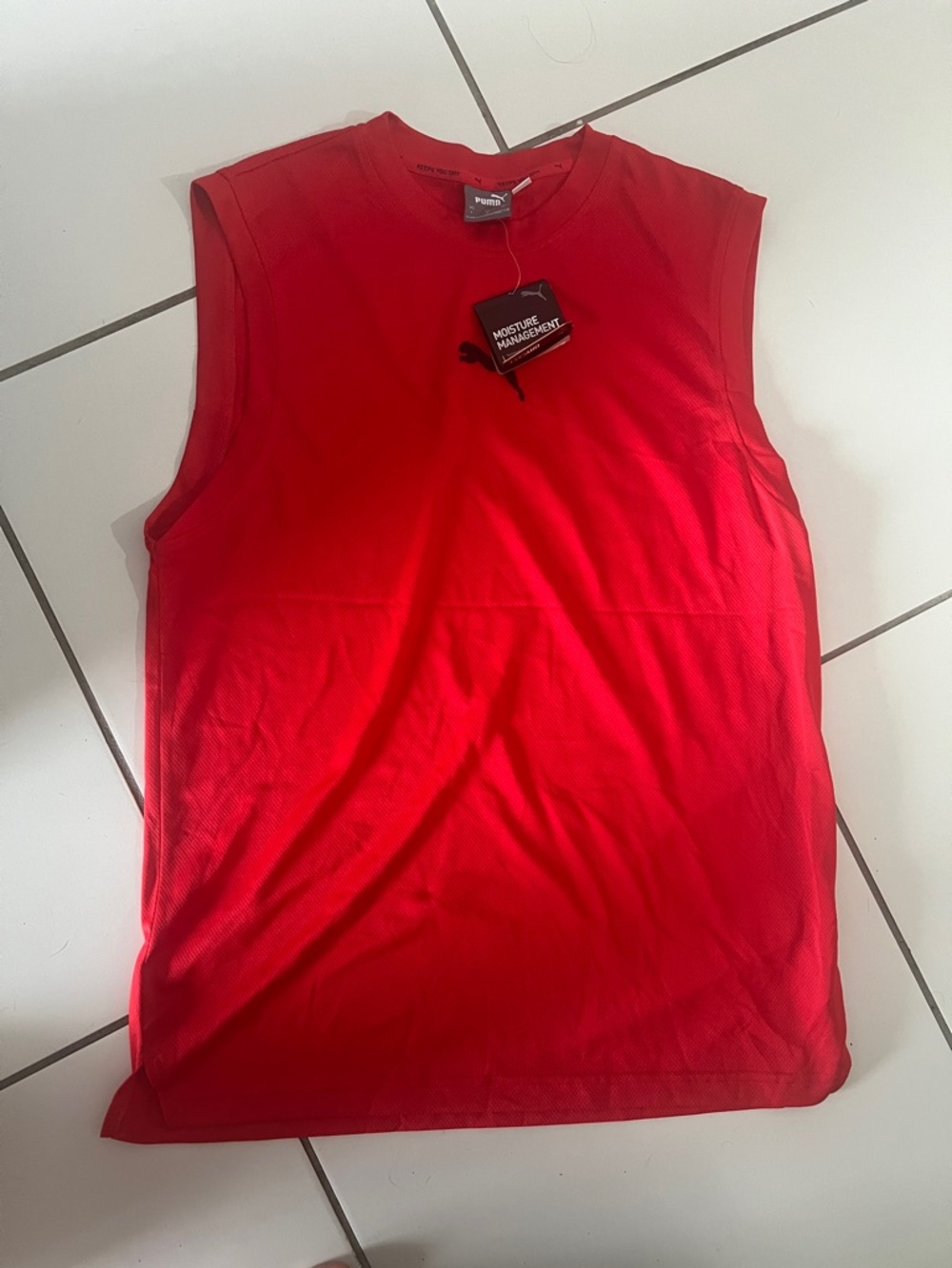 Puma Men’s Red Sleeveless Athletic Tank